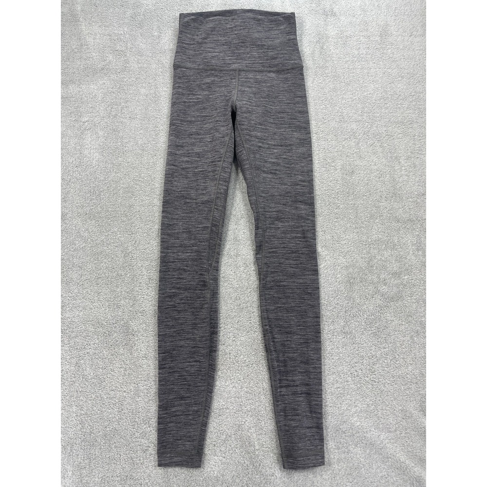 Lululemon Leggings Women 2 Gray Heathered Align High Rise Yoga Pants